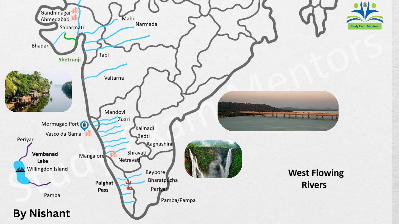 West Flowing Rivers of India | English | - YouTube