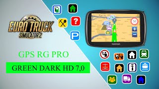 🚚🚚🚚🚚 Euro Truck Simulator 2-GPS RG PRO  GREEN  DARK HD 7,0🚚🚚🚚🚚