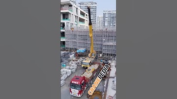 Time Lapsed Video OF XCMG Mobile Crane Setting Up ‼️ | Cranepedia | #Shorts #Viral