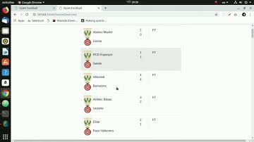 Open football application using Django and REST API