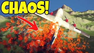 Testing CRAZY Mid-Air Plane Crashes In Besiege