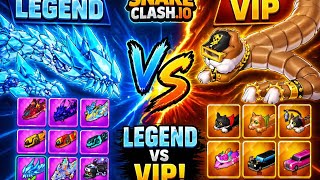 🔥 LEGEND vs VIP – Ultimate Skin Battle in Snake Clash.io! 🐍#2026 #games #snakeclash 