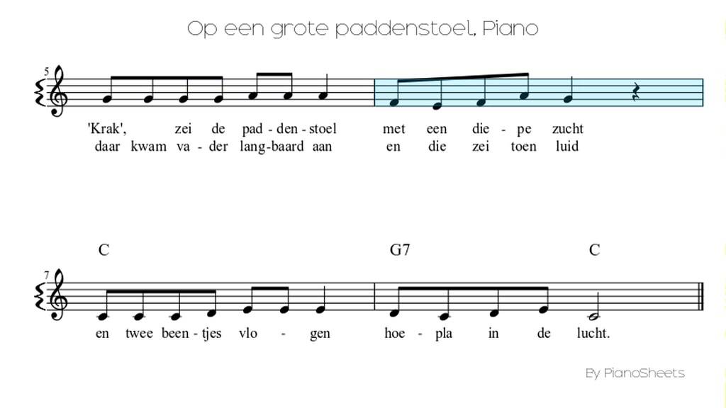 Op een grote paddenstoel [Piano Solo] - YouTube