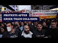 Protesters scuffle with riot police following fatal train collision in Greece