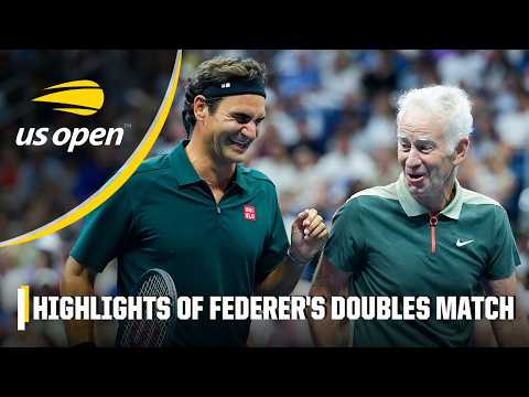 Roger Federer & John McEnroe vs. Andy Roddick & Andre Agassi | Full Match Highlights | US Open 2026