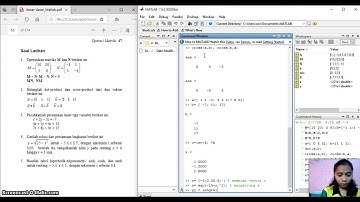 Operasi Matriks menggunakan MatLab