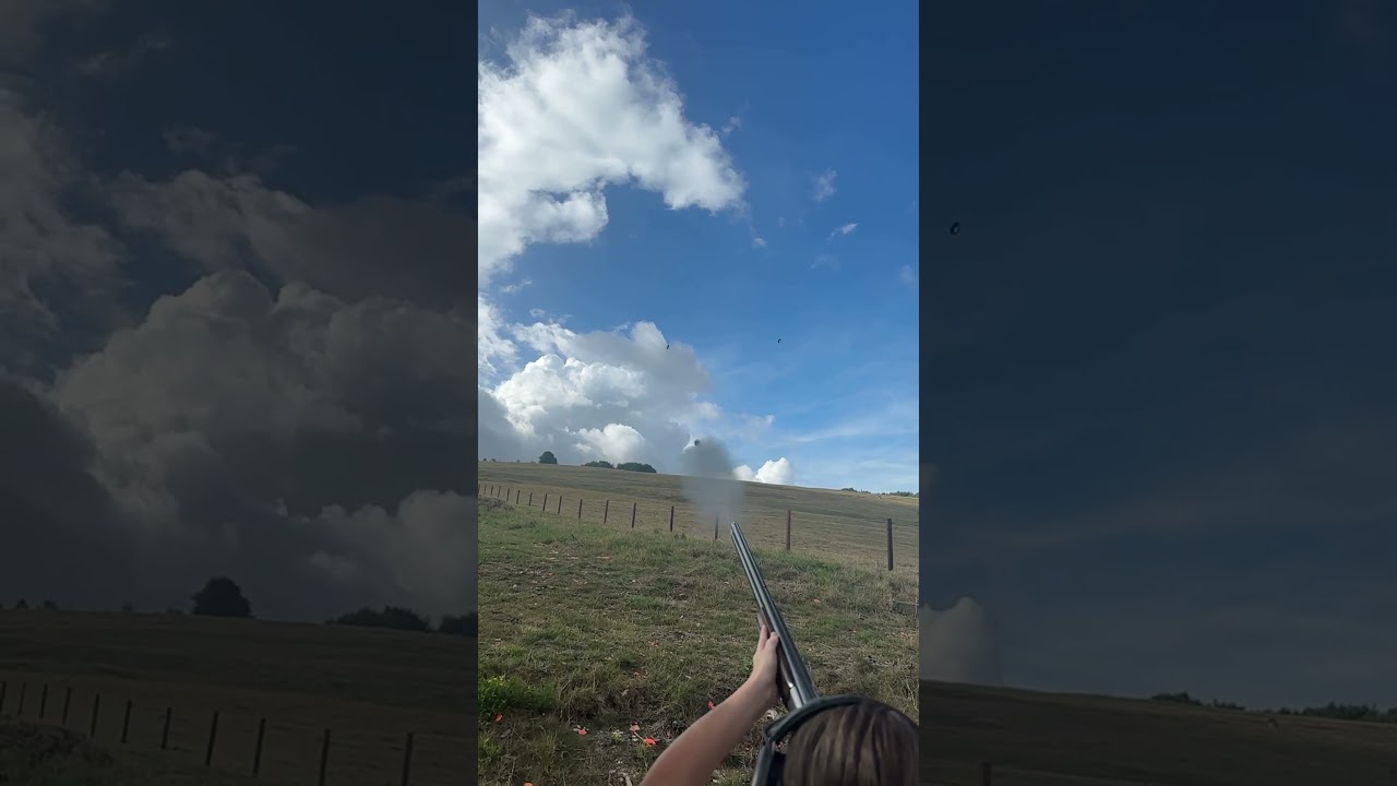 Nothing but dust 💨 #claypigeonshooting #shootingtips #clayshooting