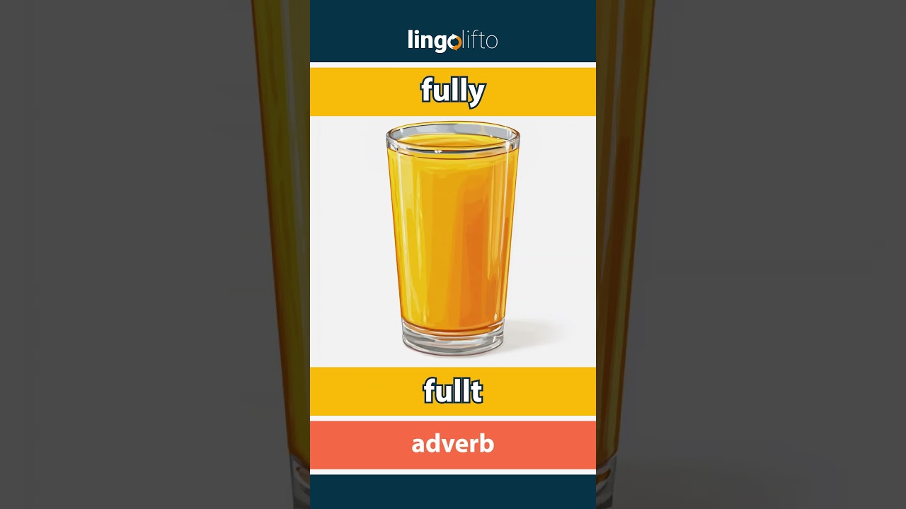 🇬🇧🇳🇴 fully - fullt : learn English : la oss lære engelsk : vocabulary builder