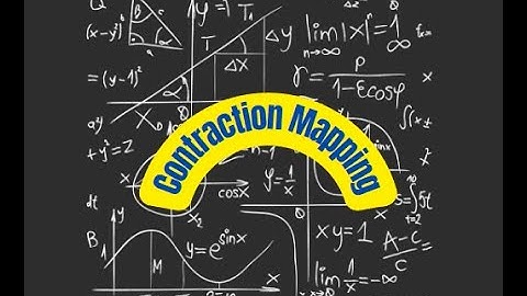 Contraction Mapping in a Fixed Point Theory#maths #mathematics #teacher #math