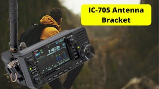 The Windcamp Quick Release Antenna Bracket for the Icom IC-705