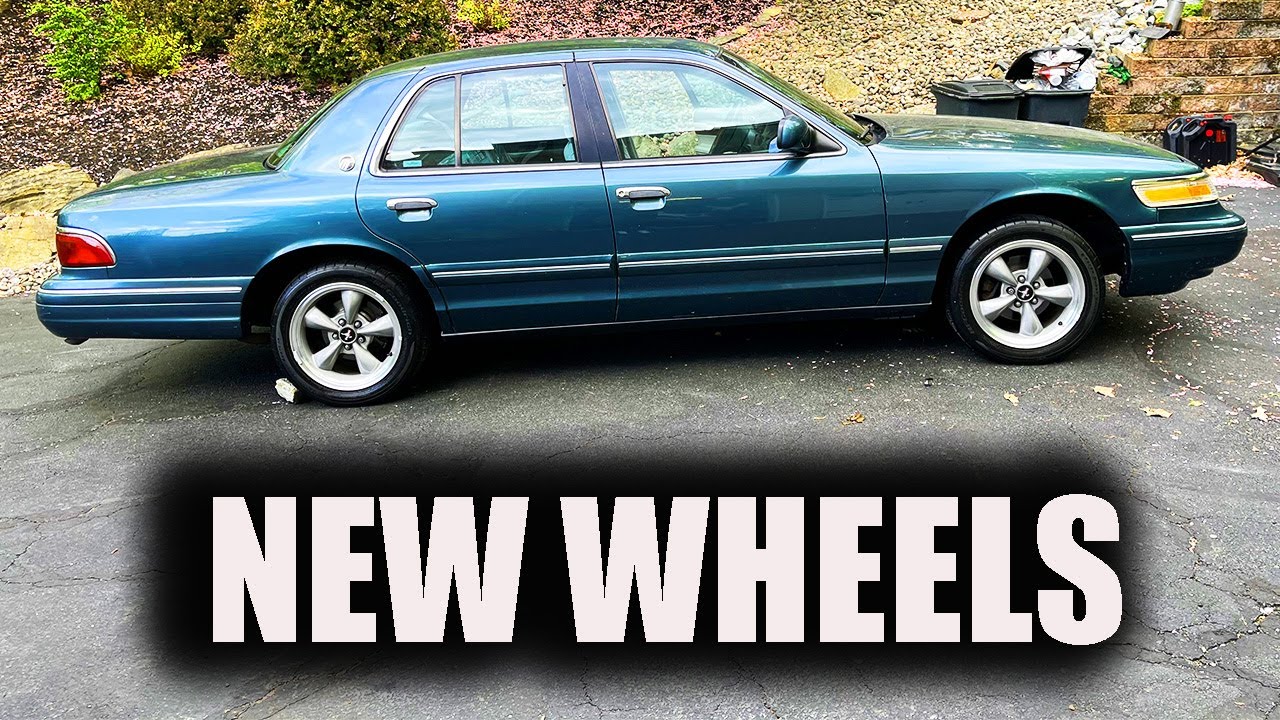 I PUT MUSTANG WHEELS ON A 1997 GRAND MARQUIS - YouTube