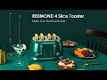 REDMOND 4 Slice Retro Toaster