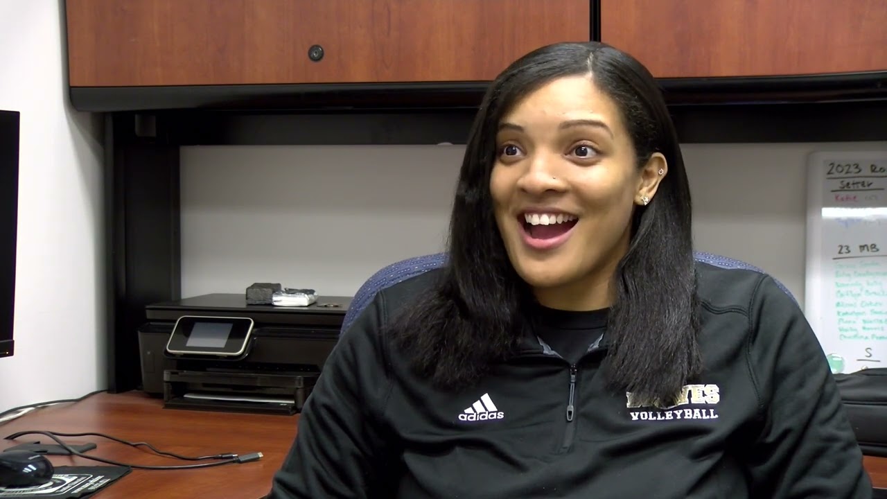 Q&A With New Volleyball Head Coach Jaleesa Harper - YouTube