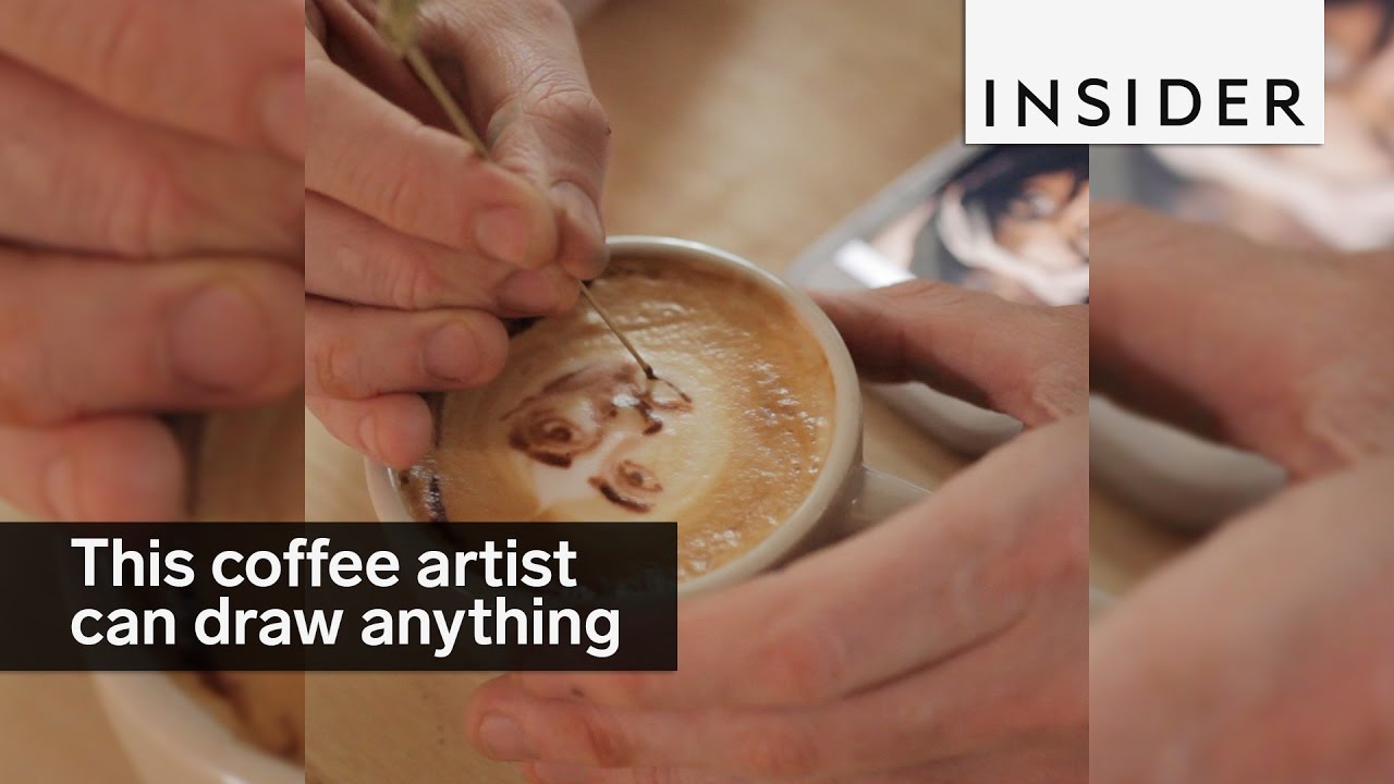This Coffee Artist Can Draw Anything In Your Latte