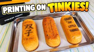 3D printer, printing on Tinkies  Panda Treat News