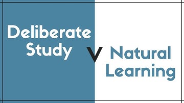 Deliberate Language Study Versus Natural Learning