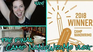 I WON (!!) & LESSONS LEARNED // Camp NaNoWriMo (July 2018)