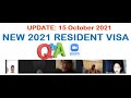 15 Oct 2021 Q &amp; A - 2021 NEW RESIDENT VISA with SHEILA HERNANDEZ I IMMIGRATION ADVISER