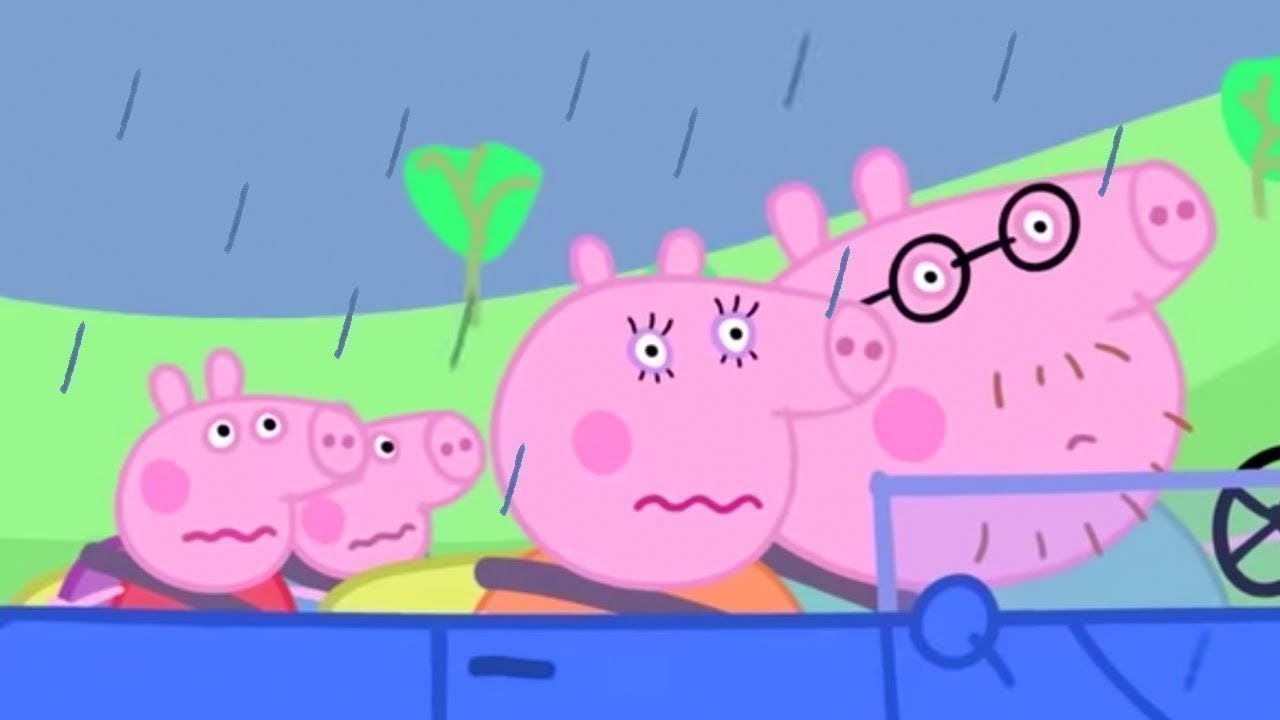 小猪佩奇 | 汽車惡作劇 | 兒童卡通片 | Peppa Pig Chinese | 动画