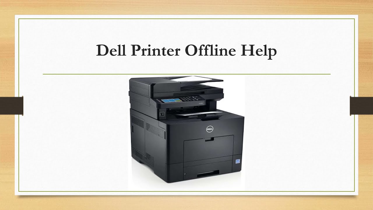 dell b2360dn printer shows offline