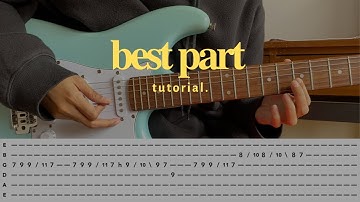 best part - daniel caesar ft H.E.R guitar tutorial with TAB