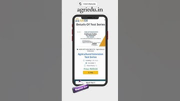 Agricultural Extension Test Series  ||  ASRB-NET/ARS/SMS/STO / Agricultural Extension ||