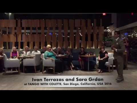 Ivan Terrazas and Sara Grdan at Tango with Colette - Milonga orillera