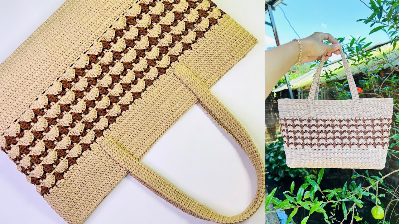 Tutorial Backpack Rajut Very Easy & Beautiful Crochet Bag Tutorial | Cara Membuat Tas Rajut ...