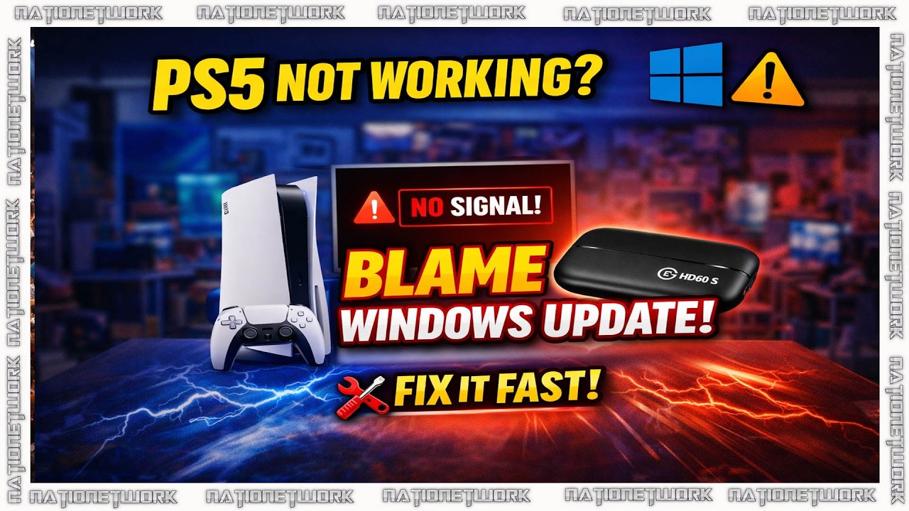 GAME ON: WINDOWS UPDATE CRASHES PS5 to OBS - YouTube