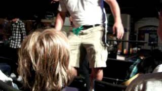 David Deluise playing a game at  the Wizards of Waverly Place taping!
