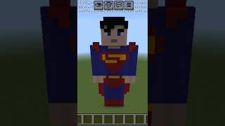 how to make superman in Minecraft 😁 minecraft videos #funk #minecraft #logo