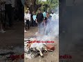 Karapurkars burn effigies of 7 ruling panchas supporting Abhinandan Lodha project..