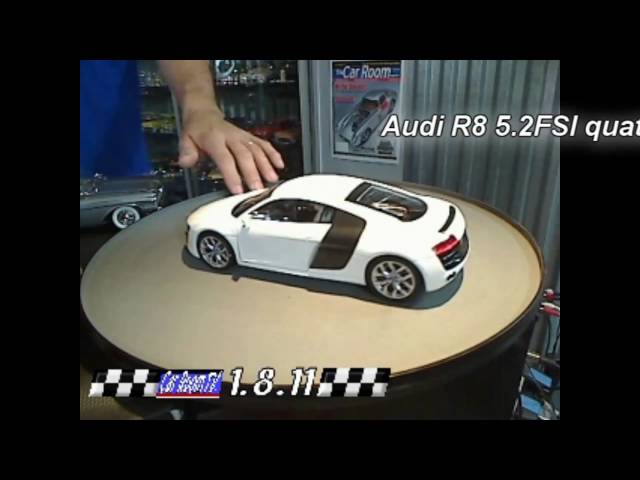 Car Room Report: Kyosho 1:18 Audi R8 5.2FSI - YouTube