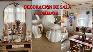 Decoración de SALA COMEDOR 🎄CHRISTMAS DECOR🎄 NAVIDAD 2023 🩷#homedecor