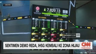 Sentimen Demo Reda, IHSG Kembali ke Zona Hijau