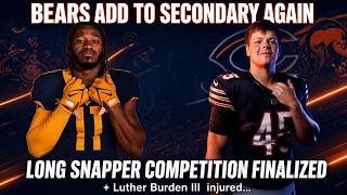 Bears Make 2 Roster Moves + Luther Burden III Injury Update | Latest Chicago Bears News