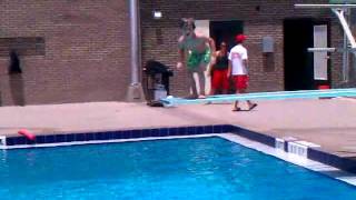 Caleb jumps off diving board at ymca!