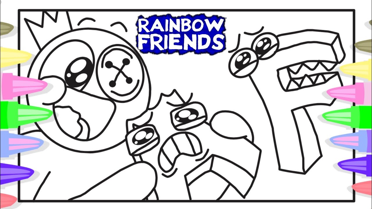 Rainbow Friends Coloring Pages | DELICIOUS RAINBOW FRIENDS & ALPHABET ...