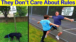 People Who Don't Care About The Rules - funny humor