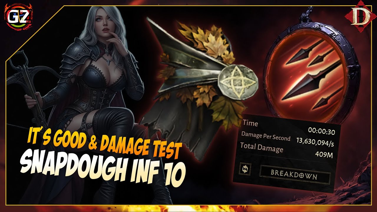 Snapdough - Inferno 10 | Его эффективность и проверка урона | Diablo Immortal
