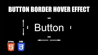 Button Border Hover Fill Effect | HTML & CSS