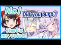 Subaru's voice is a burp? fart?【Subaru / Kanata / Okayu / Hololive】【ENG sub】