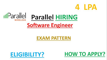 Parallel Wireless Hiring | Software Engineer | 4 LPA