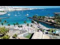 Espectacular vista panorámica, playa Anfi del Mar.