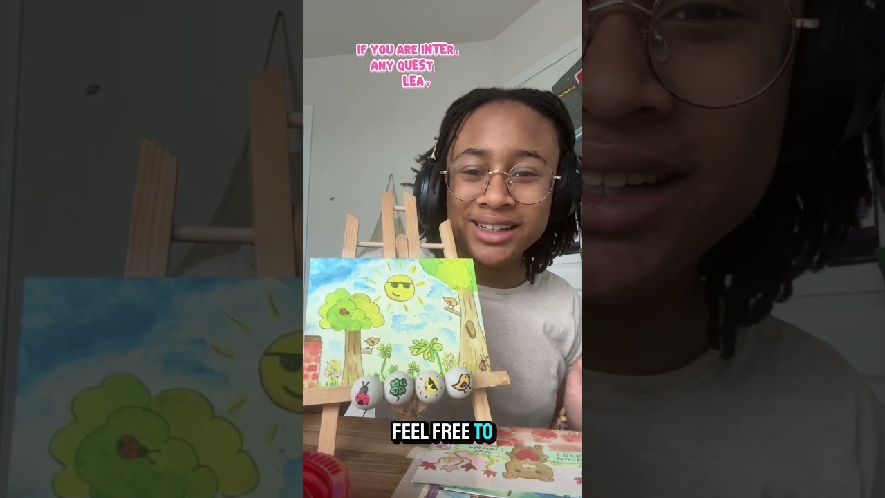 All members support my journey as an artist! #artwork #snailmail #art #painting #youngartist