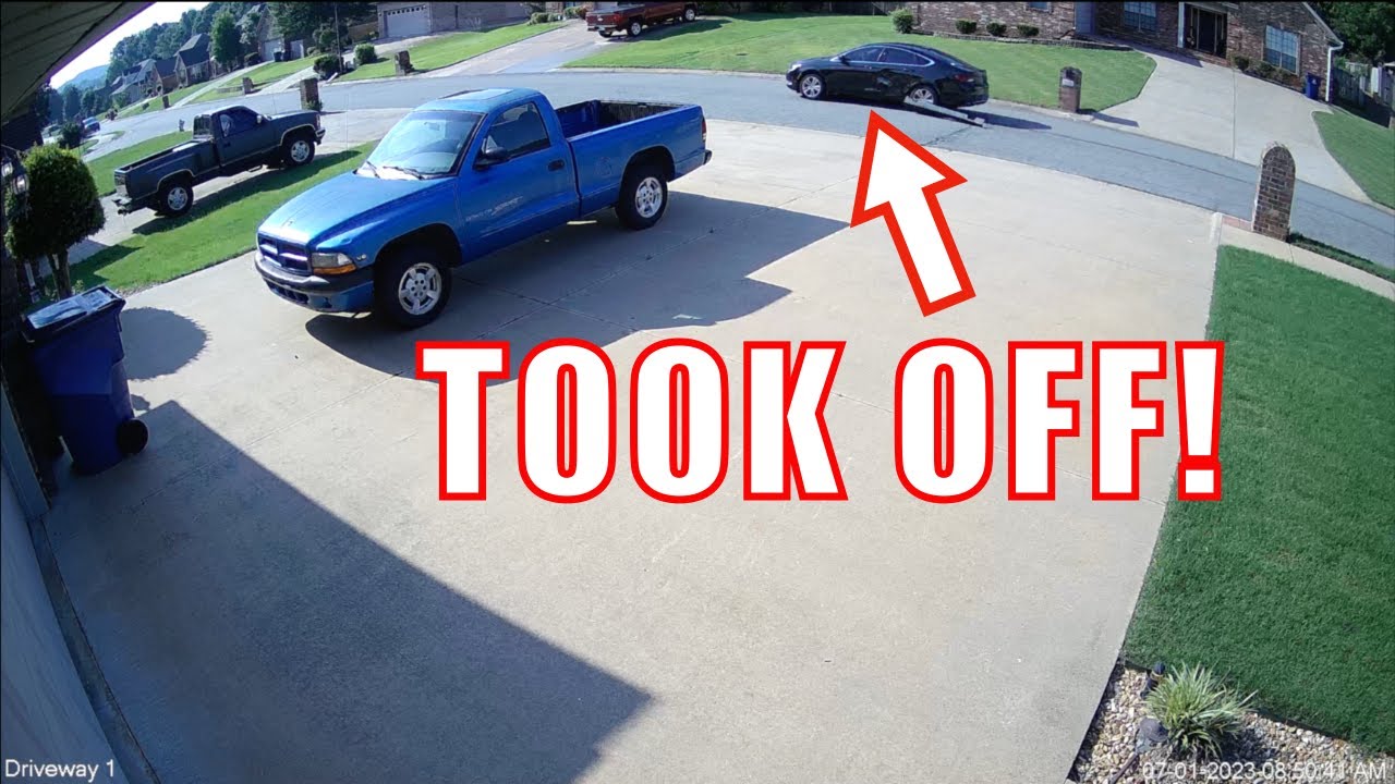 Hit and Run Caught on Security Camera - YouTube