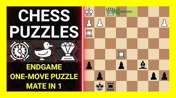 Chess Puzzles to Practice. Themes: Endgame, One-move puzzle, Mate in 1. Learn Chess