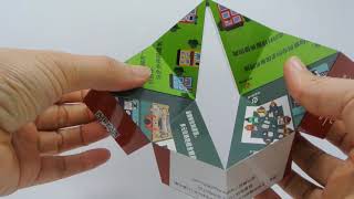 Promotional customized triangle shape folding magic cube
