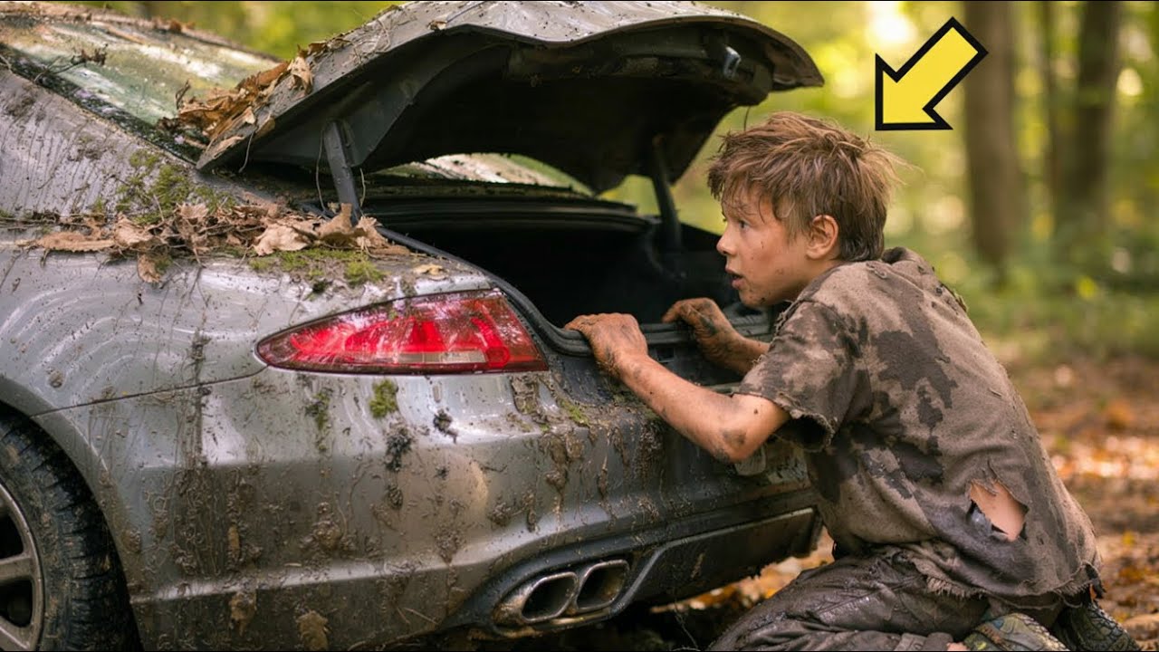 BIEDNY CHŁOPIEC ZNAJDUJE LUKSUSOWE AUTO PORZUCONE W LESIE… I JEST W SZOKU OD TEGO, CO ODKRYWA