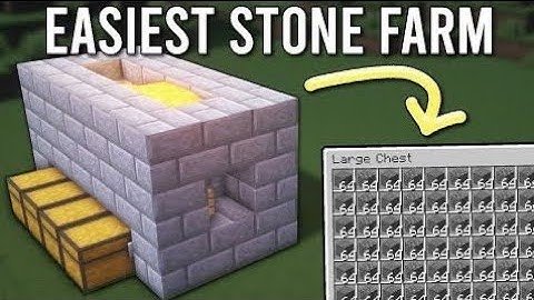 HOW TO MAKE EASY STONE FARM IN MINECRAFT 1.21 || MCPE TUTORIAL || 